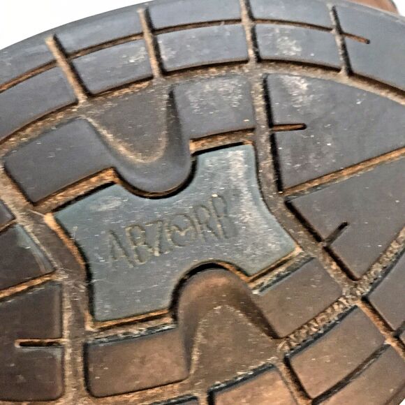 Dunham Abzorb Brown Nubuck Leather Shoes 5300BR Men's 12D Lace Up Low Top Derby - Picture 12 of 12